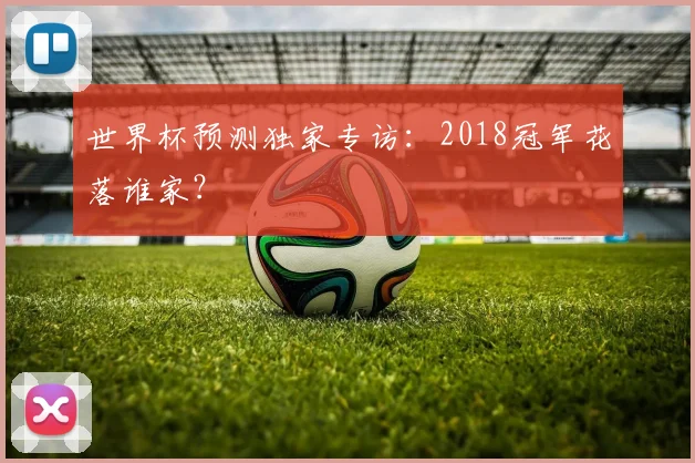 世界杯预测独家专访：2018冠军花落谁家？